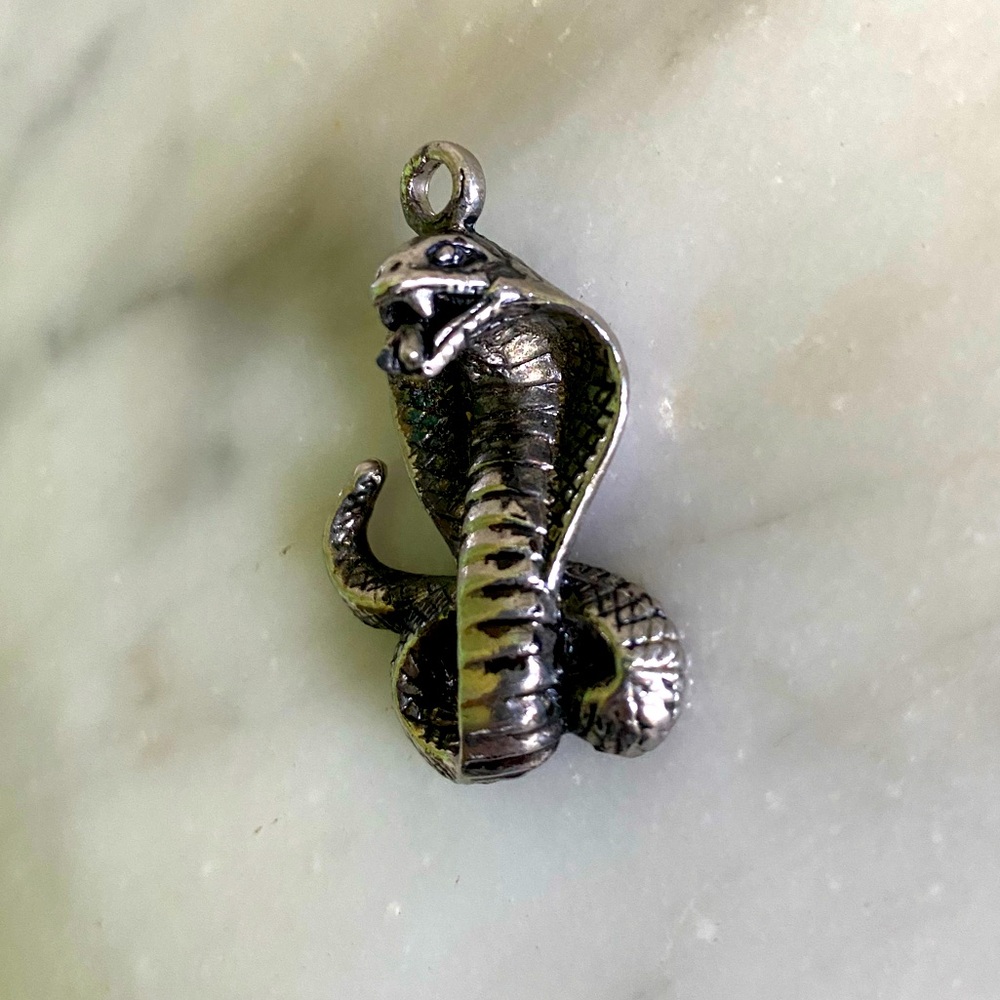 King Cobra Snake Necklace Pendant